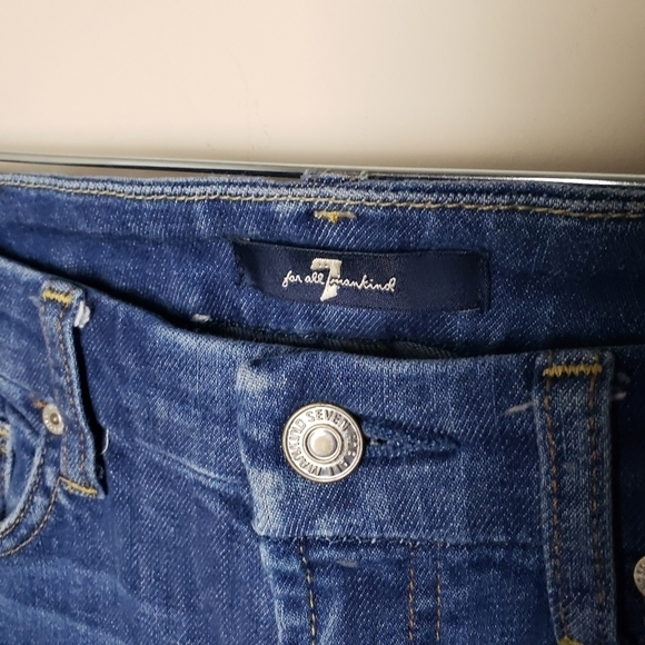 7FAM Raw Hem Skinny Jeans - Picture 4 of 10